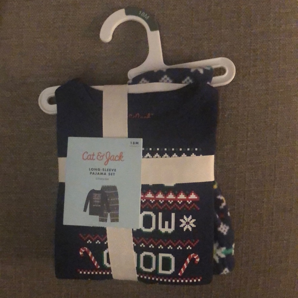 NWT Cat & Jack Holiday Pajamas 18 months